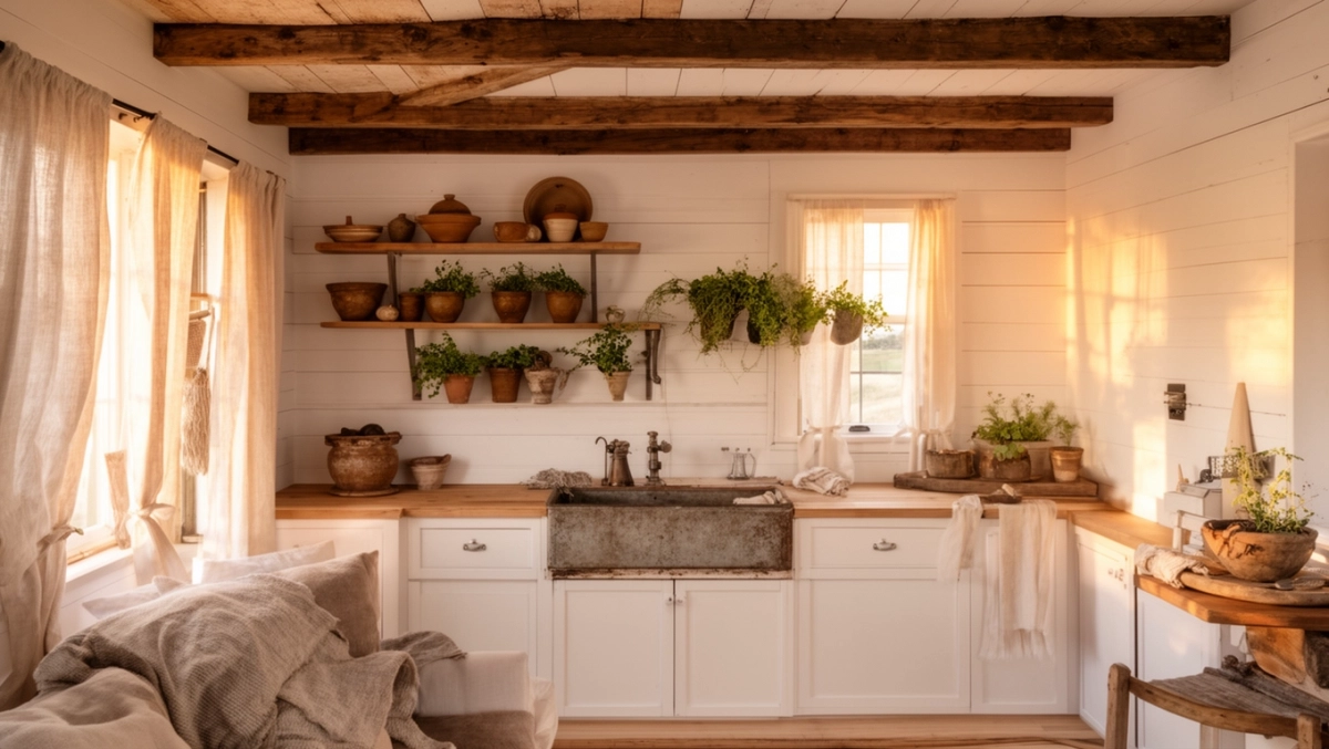 dom w stylu farmhouse