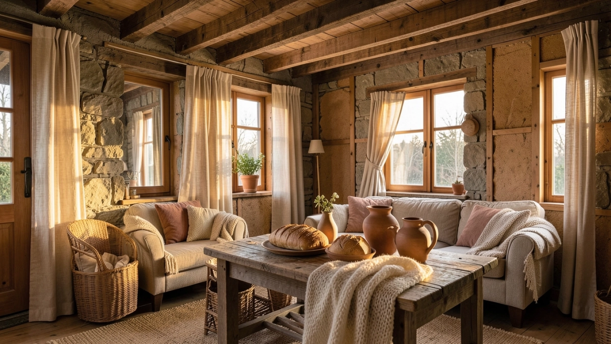 Mieszkanie w stylu rustykalnym