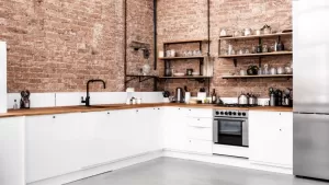 biała kuchnia w stylu industrialnym