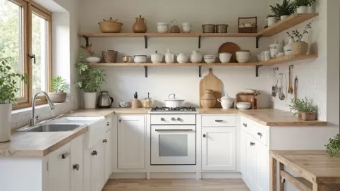 biała kuchnia w stylu wiejskim