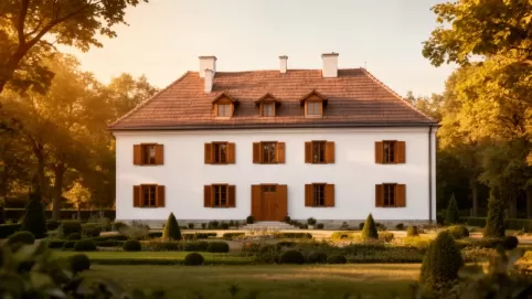 Dom w stylu dworkowym