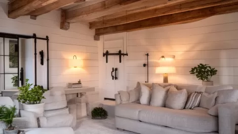 dom w stylu modern farmhouse