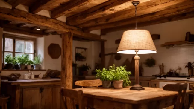 dom w stylu wiejskim wnętrze