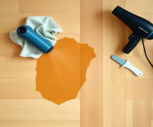 Jak usunąć klej z podłogi drewnianej