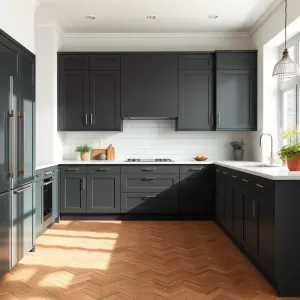 Jaka podłoga do ciemnych mebli kuchennych