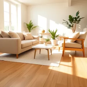 Jakie meble do jasnej podłogi w salonie