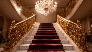 klatka schodowa w stylu glamour