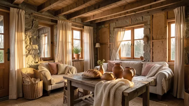 Mieszkanie w stylu rustykalnym