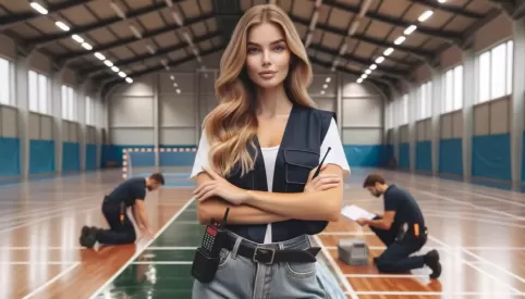 Ochrona podłogi sportowej