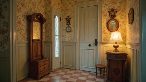 Przedpokój w stylu vintage